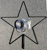 24" Wire frame Star With  Bright White LED Rope Light