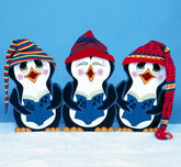 Penguin Carolers Christmas wood Pattern