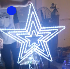 3 pack  of LED 4 Channel Star Flare (blue) (30" Tall) - $20 each