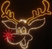 4 Animated Rudy the Reindeer Light-o-Rama sequences with audio files.