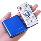 Virtual Santa Mini Media Player Bundle includes Virtual Santa video on SD media card, Media player and projection screen